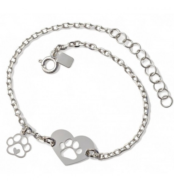 Pulsera huella corazón