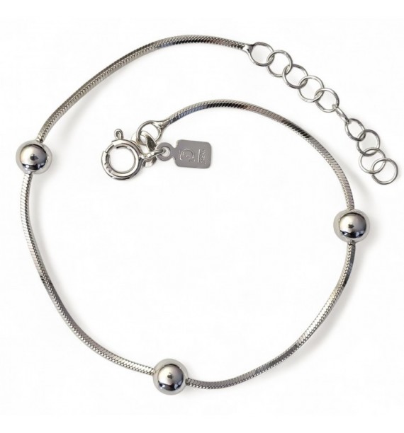 Pulsera cola de topo bolas