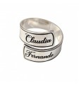 Sortija cruzada personalizada