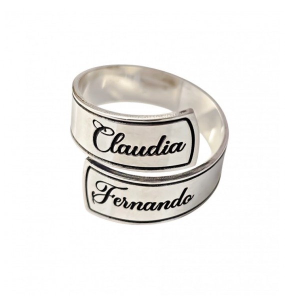 Sortija cruzada personalizada