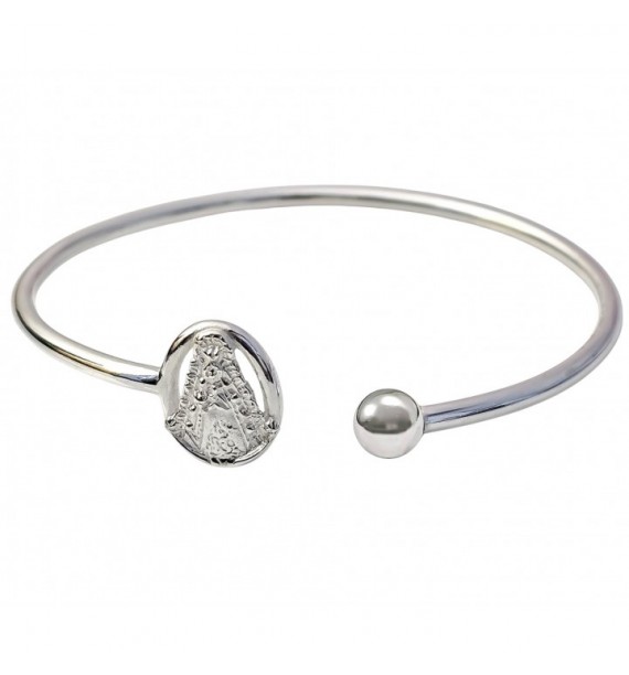 Pulsera rígida Virgen del Rocío bola