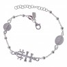 Pulsera combinada Cruz de Caravaca