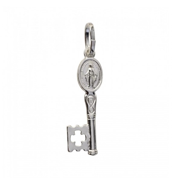 Colgante mini llave Milagrosa