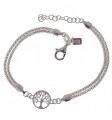 Pulsera doble cadena coreana árbol de la vida