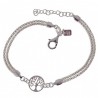 Pulsera doble cadena coreana árbol de la vida