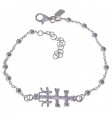 Pulsera combinada Cruz de Caravaca