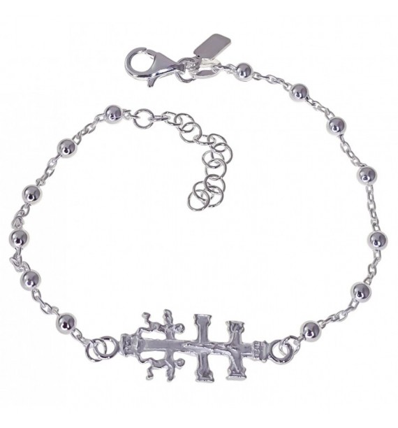 Pulsera combinada Cruz de Caravaca