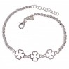 Pulsera cadena cuadrado tréboles