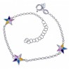 Pulsera infantil estrellas esmalte