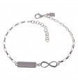 Pulsera infinito chapa