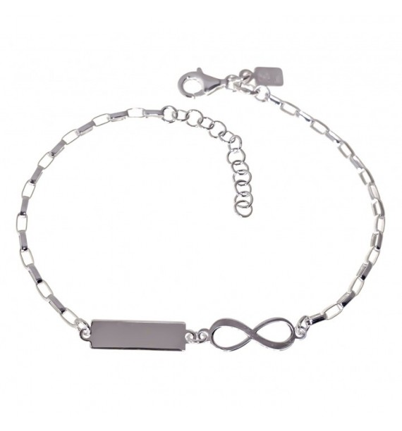 Pulsera infinito chapa