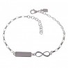 Pulsera infinito chapa