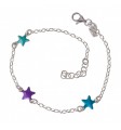 Pulsera infantil estrellas esmalte
