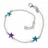 Pulsera infantil estrellas esmalte