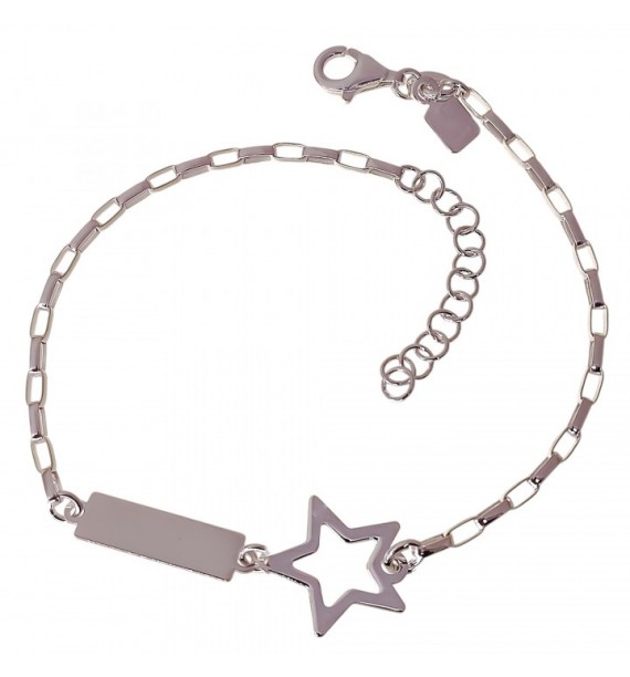 Pulsera chapa estrella