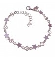 Pulsera tréboles y estrellas