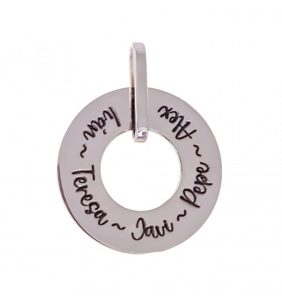 Colgante disco donut personalizado