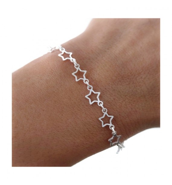 Pulsera estrellas continuada