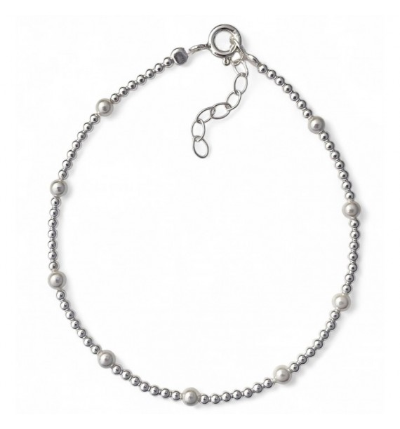 Pulsera bolas perla