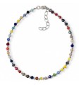 Pulsera piedra color bolas