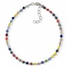 Pulsera piedra color bolas