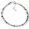 Pulsera piedra color bolas