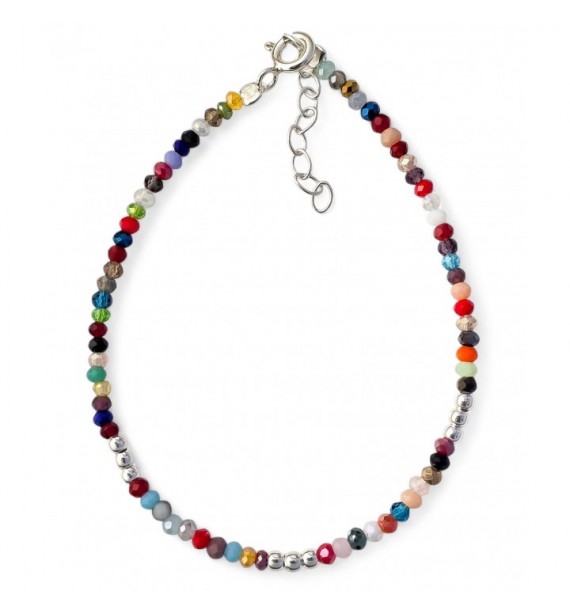 Pulsera piedra color bolas