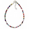 Pulsera piedra color bolas