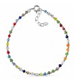 Pulsera piedra color bolas