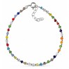 Pulsera piedra color bolas