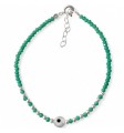 Pulsera piedra color ojo turco