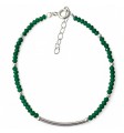 Pulsera piedra color tubo
