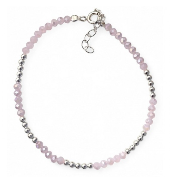 Pulsera piedra color bolas