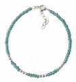 Pulsera piedra color bolas