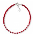 Pulsera piedra color bolas