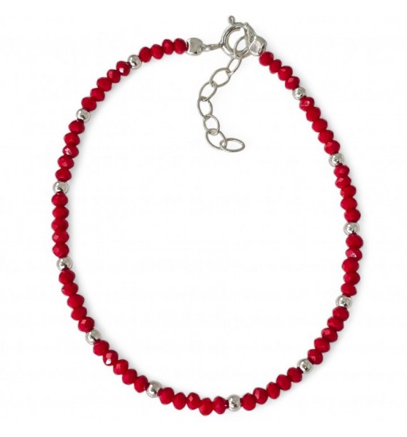 Pulsera piedra color bolas