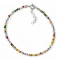 Pulsera piedra color bolas