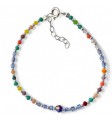 Pulsera piedra color bolas