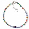 Pulsera piedra color bolas