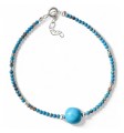 Pulsera piedra color bola