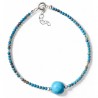 Pulsera piedra color bola