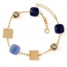 Pulsera chapada piedra circonitas