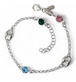 Pulsera calabrote circonita color