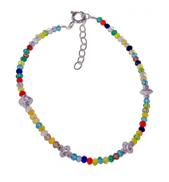 Pulsera piedra color entre piezas