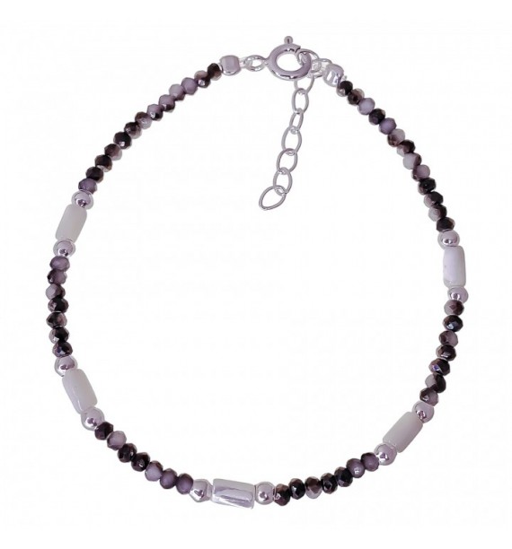 Pulsera piedra color toneles