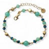 Pulsera chapada piedra natural