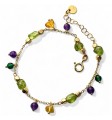 Pulsera chapada piedra natural