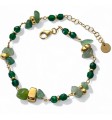Pulsera chapada piedra natural