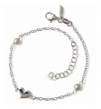 Pulsera corazón perla