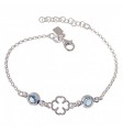 Pulsera trébol circonita